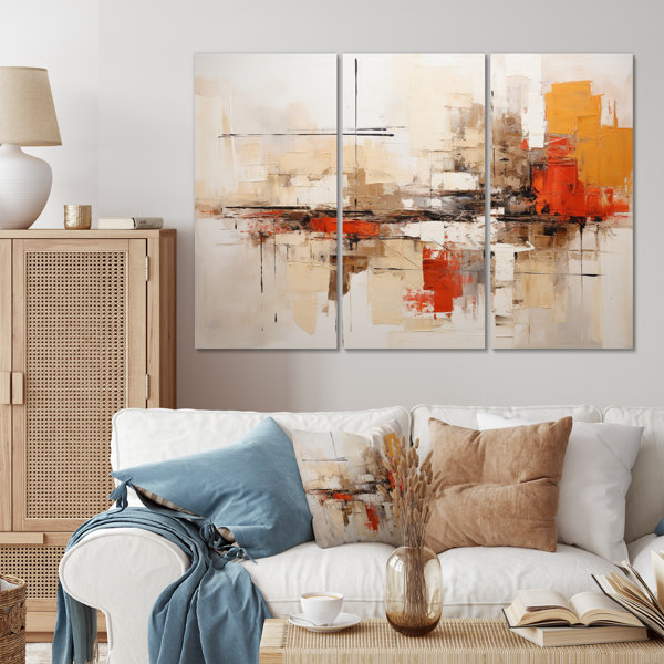 Wrought Studio Autumn Collages II Abstract Collages Wall Decor Set Wayfair